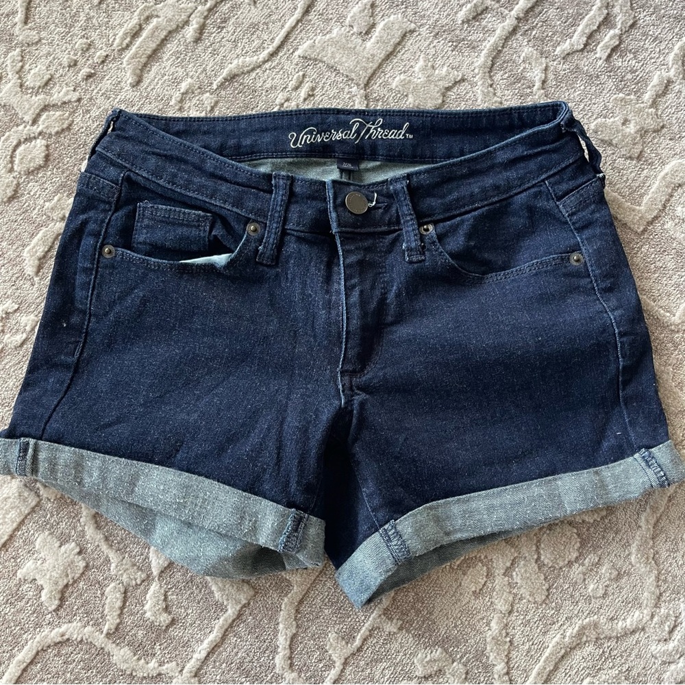 Universal Thread Women's Deep Indigo Jean Shorts